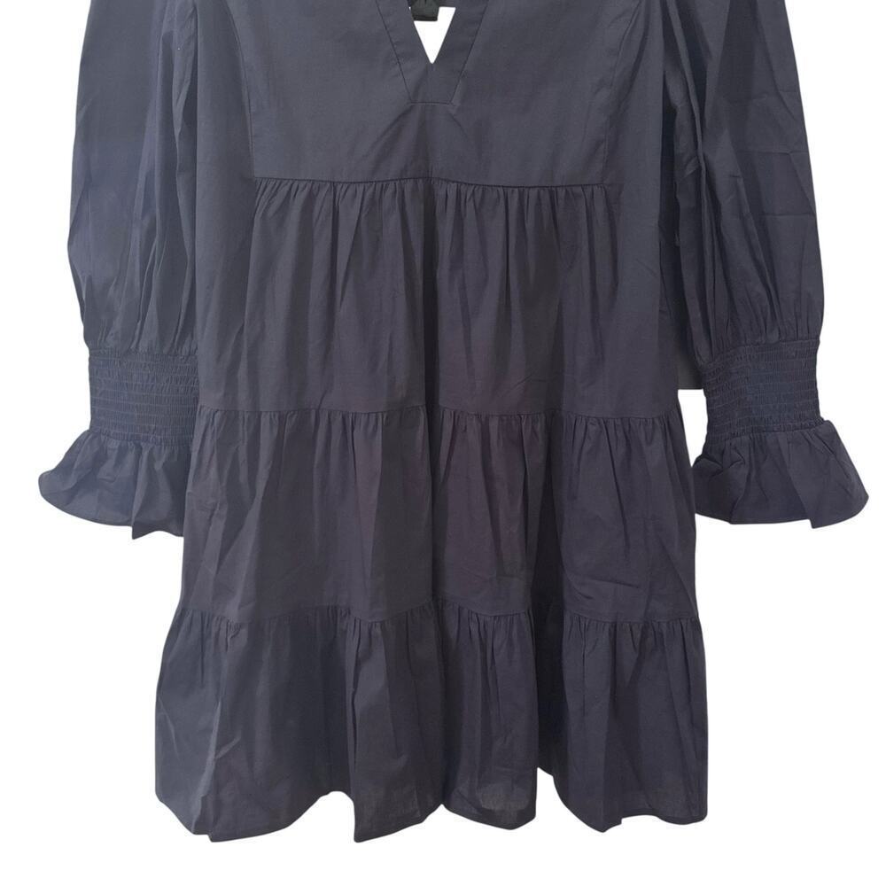 NWT Tuckernuck Pomander Place Navy Cotton Poplin Kenzo Dress Size M - Picture 8 of 12